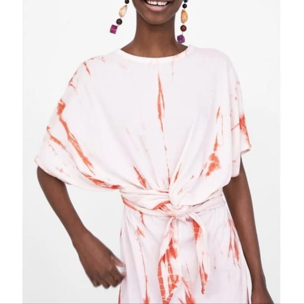 ZARA Cotton Maxi T-Shirt Dress - Picture 3 of 9